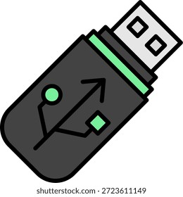Pen Drive New Creative Icon Design Vector