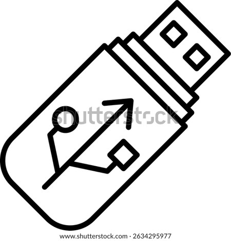 Pen Drive New Creative Icon Design Vector
