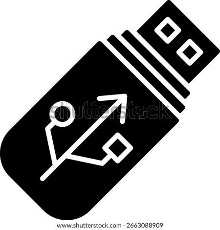 Pen Drive New Creative Icon Design Vector