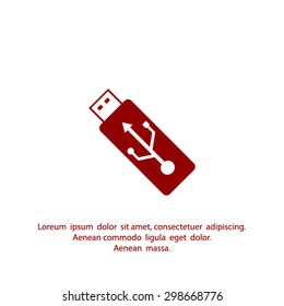 pen drive vector icon