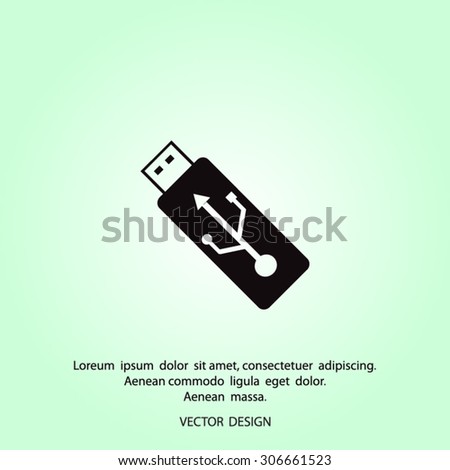 pen drive vector icon