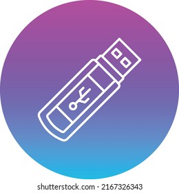 Vektorsymbol von Pen Drive. Kann für Druck-, Mobil- und Web-Anwendungen verwendet werden.