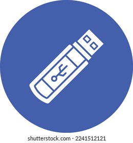 Pen Drive vector icon. Can be used for printing, mobile and web applications.
