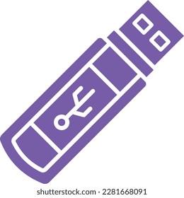 Pen Drive vector icon. Can be used for printing, mobile and web applications.