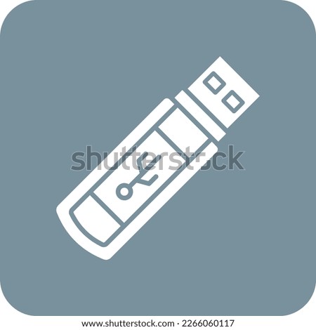 Pen Drive vector icon. Can be used for printing, mobile and web applications.