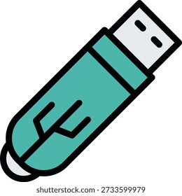 Pen drive Vector Icon Design Illustration