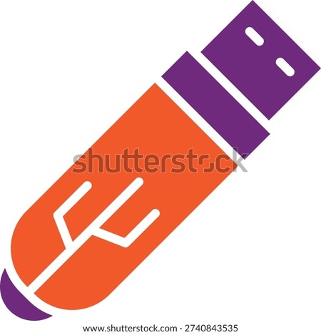 Pen drive Vector Icon Design Illustration