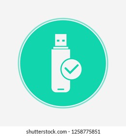 Pen drive vector icon sign symbol