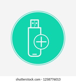Pen drive vector icon sign symbol
