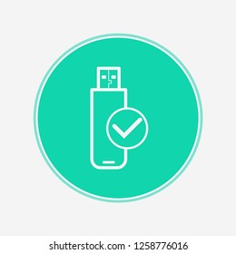 Pen drive vector icon sign symbol