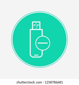 Pen drive vector icon sign symbol