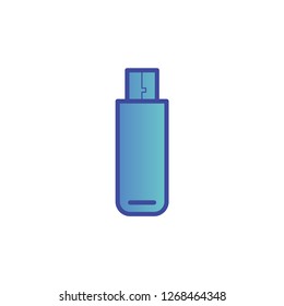 Pen drive vector icon sign symbol