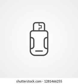 Pen drive vector icon sign symbol