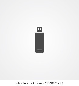 Pen drive vector icon sign symbol