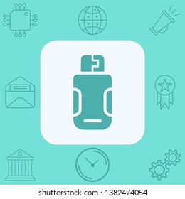 Pen drive vector icon sign symbol