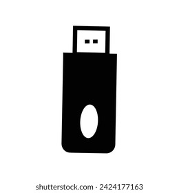 Pen drive Your digital companion. vector illustration