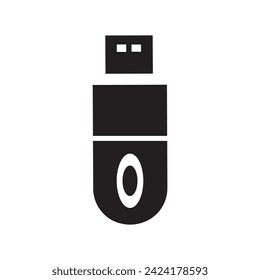 Pen drive Your digital companion. vector illustration