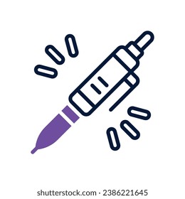 pen dual tone icon. vector icon for your website, mobile, presentation, and logo design.