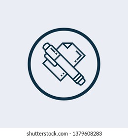 Pen edit icon isolated on white background. Pen edit icon simple sign. Pen edit icon trendy and modern symbol for graphic and web design.