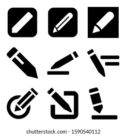 pen edit icon isolated sign symbol vector illustration - Collection of high quality black style vector icons
