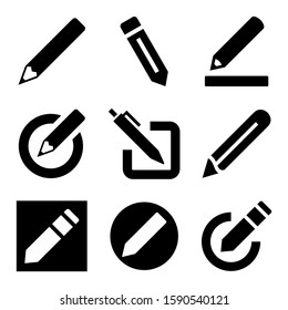 pen edit icon isolated sign symbol vector illustration - Collection of high quality black style vector icons
