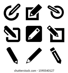 pen edit icon isolated sign symbol vector illustration - Collection of high quality black style vector icons
