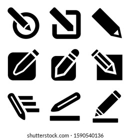 pen edit icon isolated sign symbol vector illustration - Collection of high quality black style vector icons
