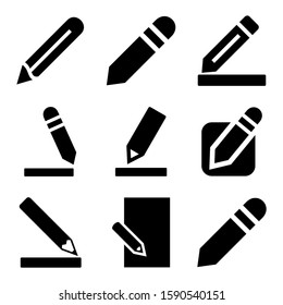 pen edit icon isolated sign symbol vector illustration - Collection of high quality black style vector icons
