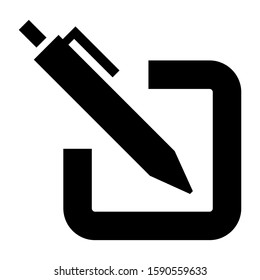 pen edit icon isolated sign symbol vector illustration - high quality black style vector icons
