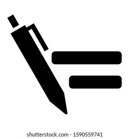 pen edit icon isolated sign symbol vector illustration - high quality black style vector icons
