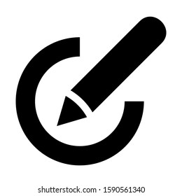 pen edit icon isolated sign symbol vector illustration - high quality black style vector icons
