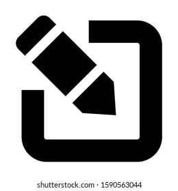 pen edit icon isolated sign symbol vector illustration - high quality black style vector icons
