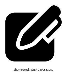 pen edit icon isolated sign symbol vector illustration - high quality black style vector icons

