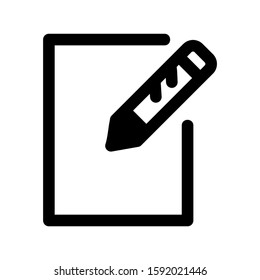 pen edit icon isolated sign symbol vector illustration - high quality black style vector icons
