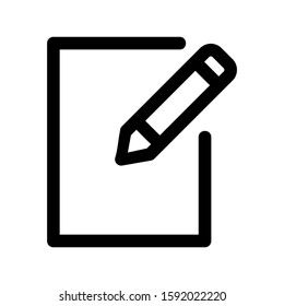 pen edit icon isolated sign symbol vector illustration - high quality black style vector icons

