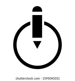 pen edit icon isolated sign symbol vector illustration - high quality black style vector icons
