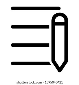 pen edit icon isolated sign symbol vector illustration - high quality black style vector icons
