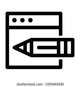 pen edit icon isolated sign symbol vector illustration - high quality black style vector icons
