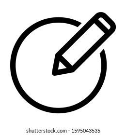 pen edit icon isolated sign symbol vector illustration - high quality black style vector icons
