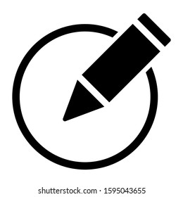 pen edit icon isolated sign symbol vector illustration - high quality black style vector icons
