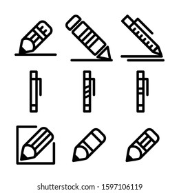 pen edit icon isolated sign symbol vector illustration - high quality black style vector icons
