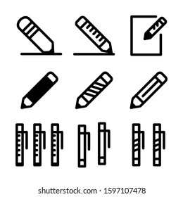 pen edit icon isolated sign symbol vector illustration - high quality black style vector icons
