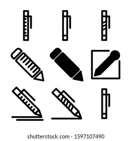 pen edit icon isolated sign symbol vector illustration - high quality black style vector icons
