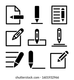 pen edit icon isolated sign symbol vector illustration - Collection of high quality black style vector icons
