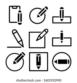 pen edit icon isolated sign symbol vector illustration - Collection of high quality black style vector icons
