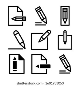 pen edit icon isolated sign symbol vector illustration - Collection of high quality black style vector icons
