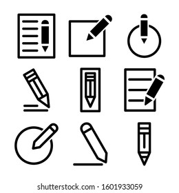 pen edit icon isolated sign symbol vector illustration - Collection of high quality black style vector icons
