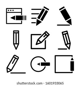 pen edit icon isolated sign symbol vector illustration - Collection of high quality black style vector icons
