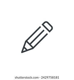 Pen edit pencil write icon, vector illustration