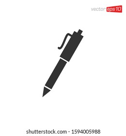 Pen Education Icon Design Vector